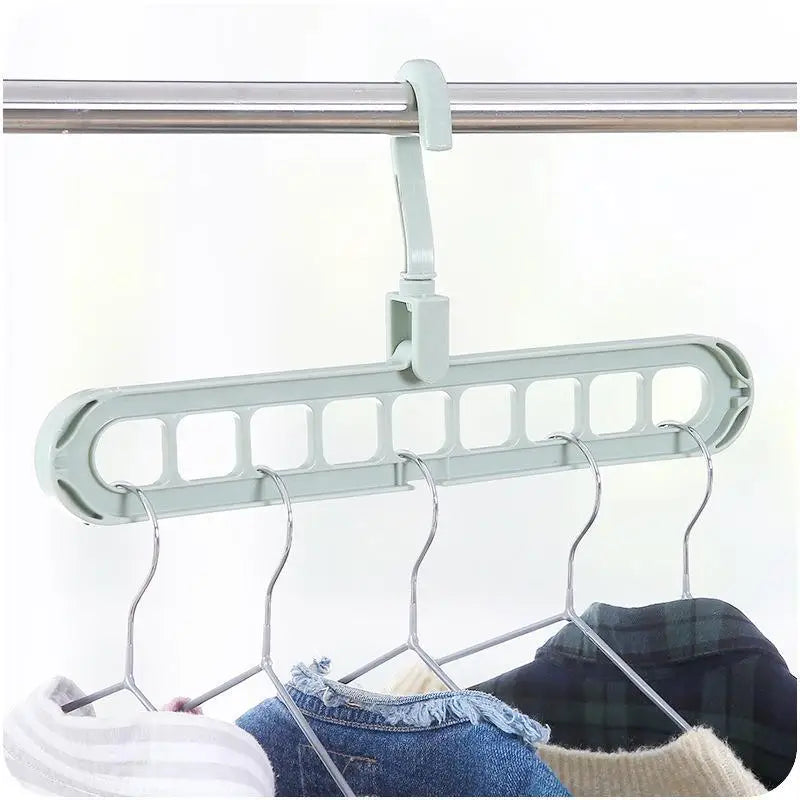 3Pcs 9-Hole Foldable Clothes Hangers