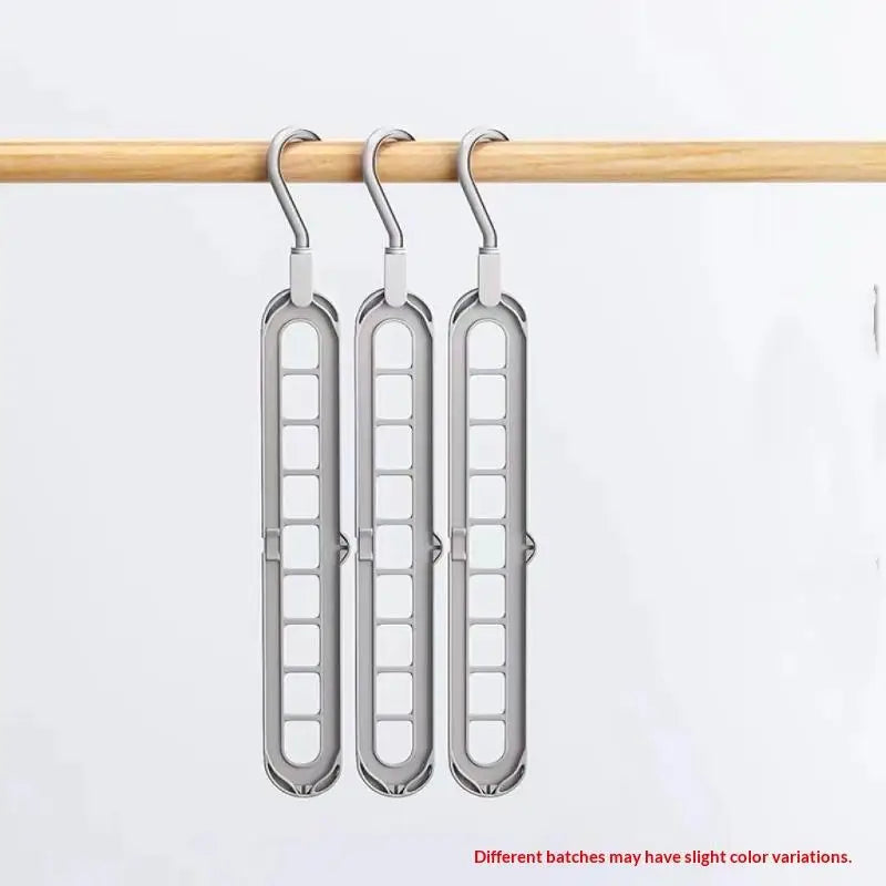 3Pcs 9-Hole Foldable Clothes Hangers