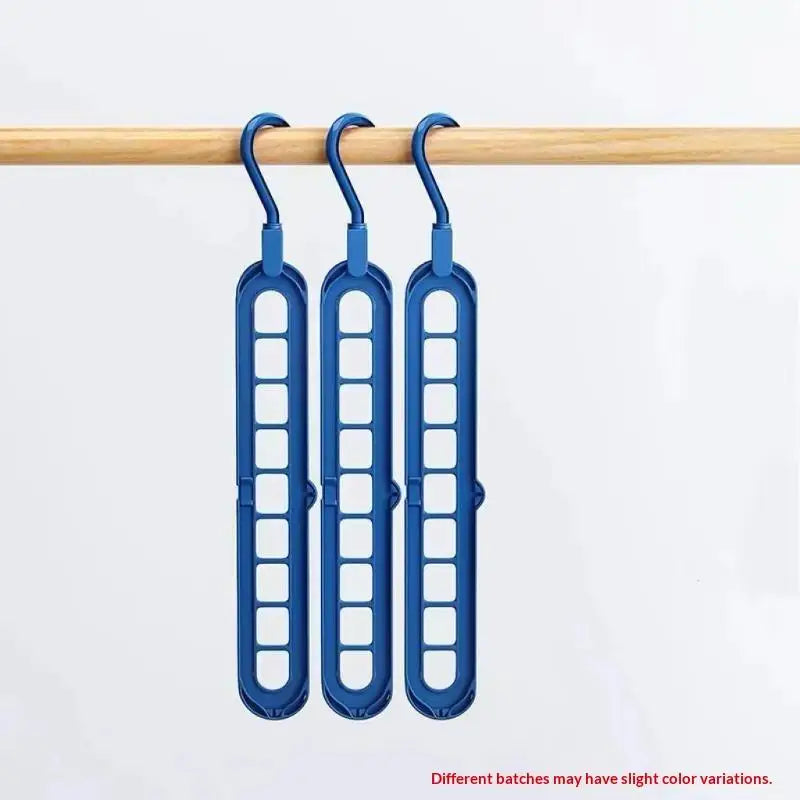 3Pcs 9-Hole Foldable Clothes Hangers