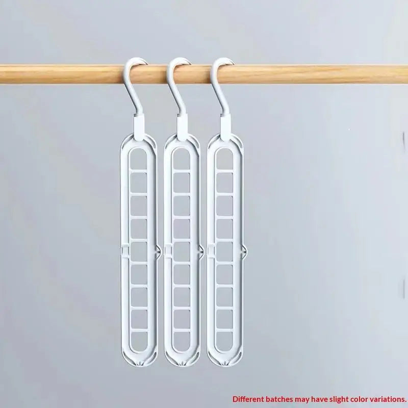 3Pcs 9-Hole Foldable Clothes Hangers